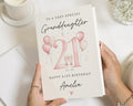 21st Birthday Card for Granddaughter, Granddaughter Birthday Card, Personalised Birthday Card for Her, 21 Birthday Card, Pink Balloon Card