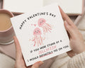 Funny Valentines Day Card, Jellyfish Valentines Card, Valentines Card for Him, Valentines Card for Her, Cute Valentines Card