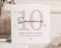 10th Birthday Card for Daughter, Personalised Birthday Card, Special Daughter Birthday Card, 10th Birthday Card for Girl