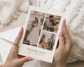 Personalised Wedding Thank You Cards, Photo Wedding Thank You Card, Minimal Folded Thank You Cards, Wedding Thank You Card