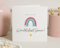 Thank You Card for Senco, SEN Teacher Card, Autism Thank You Card, Personalised Rainbow Card, World's Best Senco Card