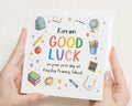 Good Luck Card, First Day at School Card, Personalised School Card, Back to School Card, New School Card for Child, Good Luck at School