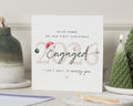 Fiancé Christmas Card, First Christmas Engaged Card, 2026 Christmas Card for Fiancé, Engagement Christmas Card, Romantic Xmas Card