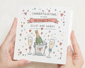 Wedding Card, Personalised Wedding Card, Wedding Day Card, Congratulations Wedding Card, Card for Couple, Newlywed Card, Champagne Card
