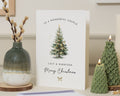 Personalised Christmas Card for Couple, Couple Christmas Card, Christmas Card for Couples, Custom Xmas Card, Christmas Tree Card