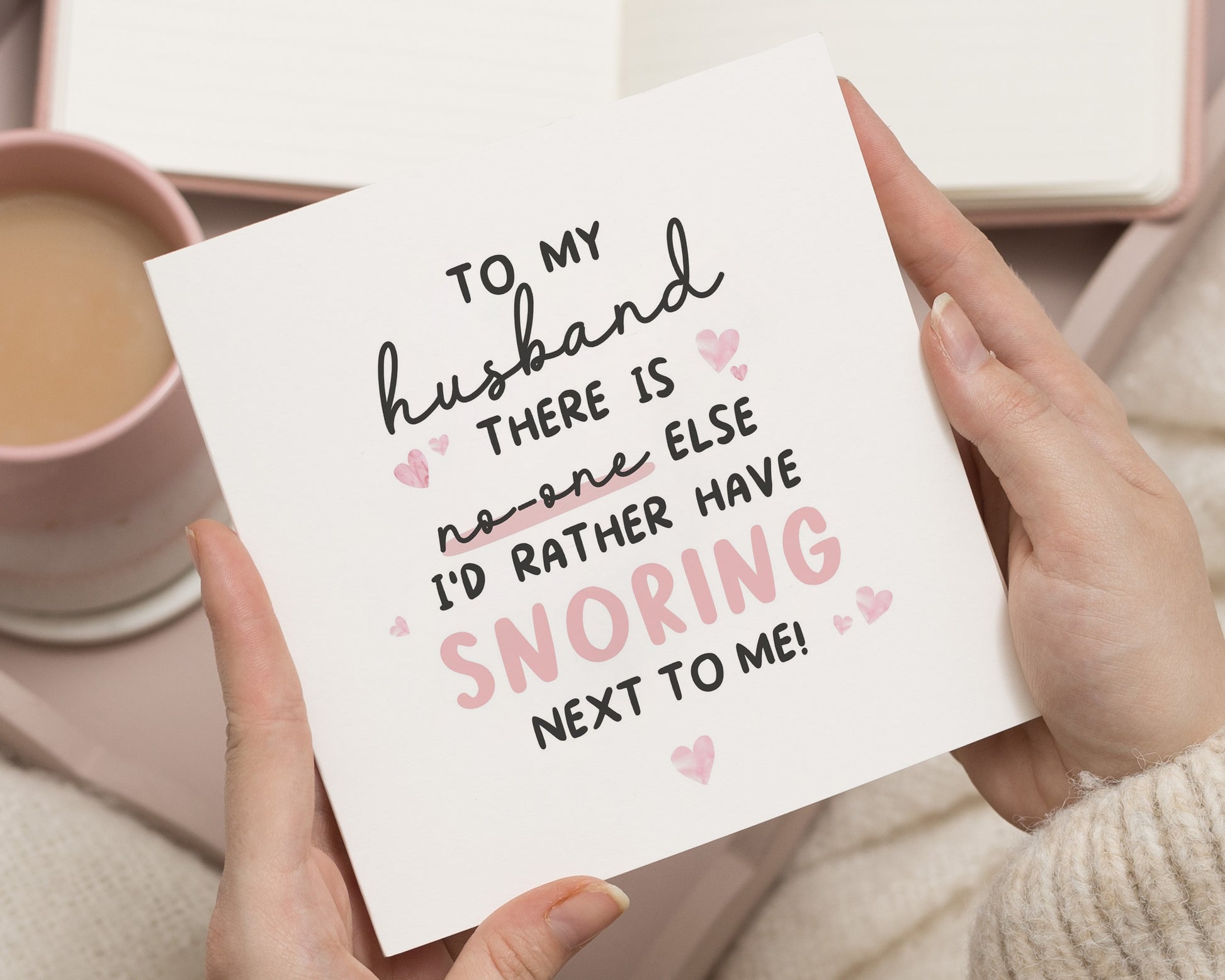 Funny Husband Birthday Card, Husband Anniversary Card, Snoring Card for Him, Romantic Card for Husband, Cute Card for Husband