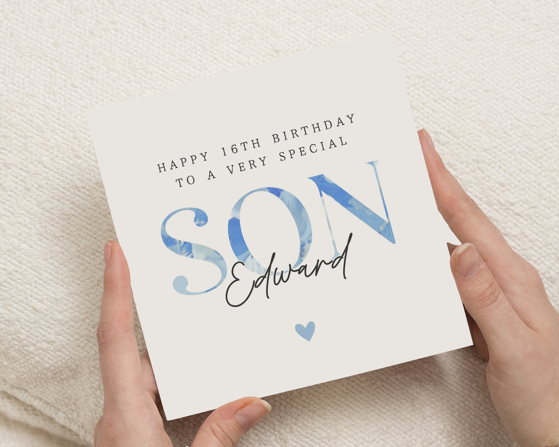 16th Birthday Card for Son, Son Birthday Card, Personalised 16th Birthday Card, Birthday Card for Boy, Teen Birthday Card for Him