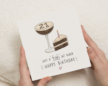 Espresso Martini Birthday Card, Funny Birthday Card, Cocktail Birthday Card, Birthday Card for Friend, Birthday Card for Her, Pun Card