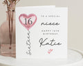 16th Birthday Card for Niece, Personalised Birthday Card for Niece, Sixteen Birthday Card, Special Niece Birthday Card