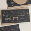 Personalised Gold Foil Scratch Gift Voucher, Coldplay Gig Ticket Gift Voucher, Scratch Reveal Gift, Scratch To Reveal, Gig Ticket