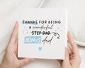 Step Dad Birthday Card, Bonus Dad Card, Birthday Card for Him, Thank You Step Dad Card, Stepdad Card, Fathers Day Card for Step Dad