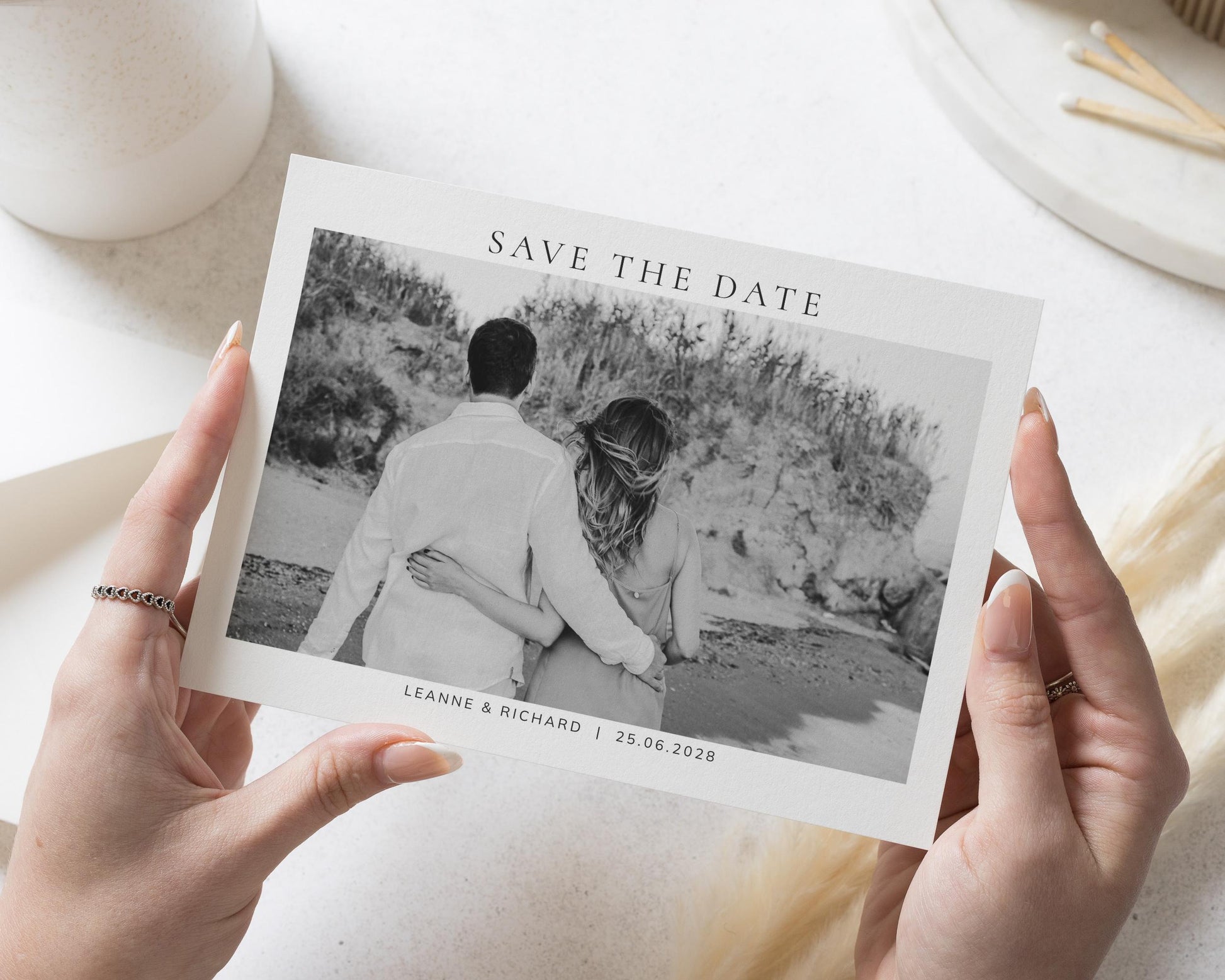 Photo Save the Date Card, Personalised Save the Date Card, Wedding Save the Date, Custom Save the Date, Simple Save the Date, Save the Dates