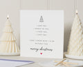 Christmas Card for Partner, Romantic Christmas Card, I Love You Christmas Card, Christmas Card for Him, Christmas Card for Her