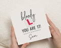 17th Birthday Card, Funny Birthday Card for Him or Her, Bloody L Birthday Card, Personalised Birthday Card, Birthday Card for Teenager