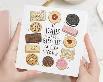 Fathers Day Card for Dad, Funny Dad Card, Birthday Card for Dad, Dad Birthday Card, Biscuit Pun Card, Card for Daddy