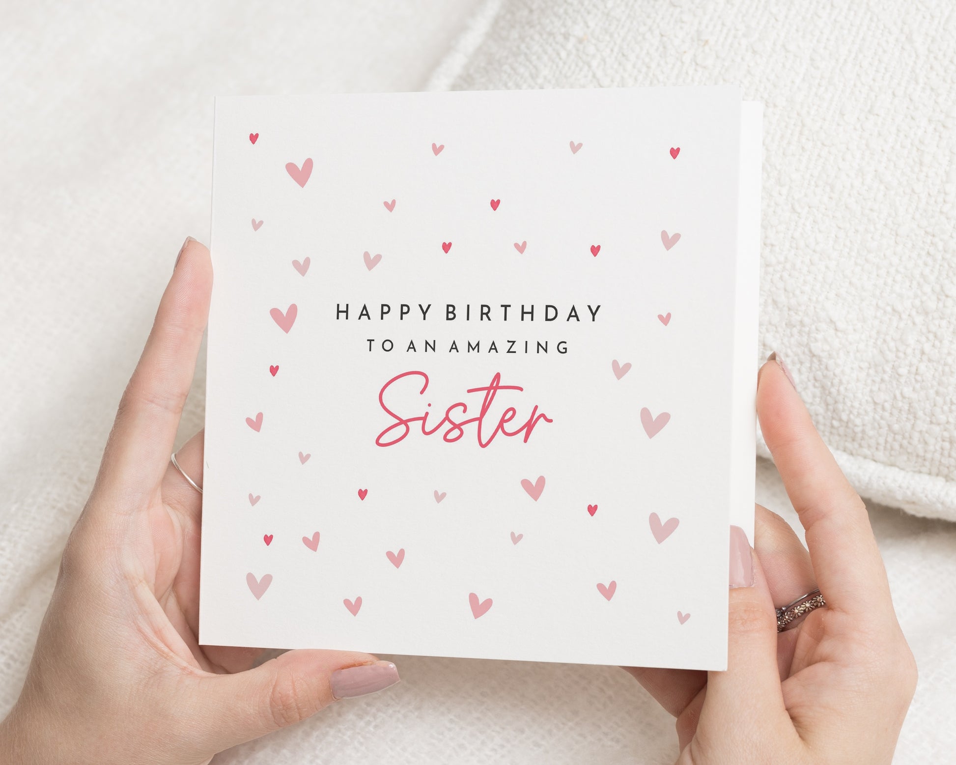 Birthday Card for Sister, Sister Birthday Card, Happy Birthday Sister Card, Cute Birthday Card for Her, Personalised Birthday Card