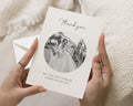 Personalised Wedding Thank You Cards, Photo Wedding Thank You Card, Minimal Thank You Cards, Folded Wedding Thank You Cards