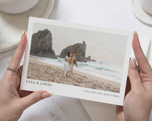 Personalised Save the Date Card, Photo Save the Date Card, Wedding Save the Date, Custom Save the Date, Simple Save the Date Card