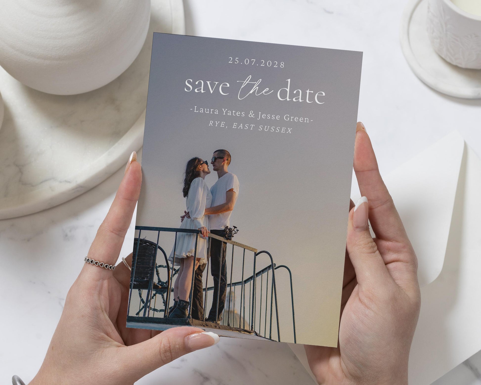 Personalised Save the Date Card, Photo Save the Date Card, Wedding Save the Date, Custom Save the Date, Simple Save the Date Card