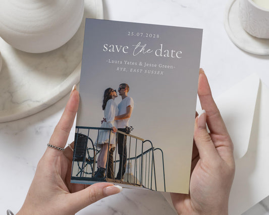 Personalised Save the Date Card, Photo Save the Date Card, Wedding Save the Date, Custom Save the Date, Simple Save the Date Card