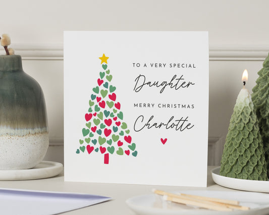 Christmas Card for Daughter, Daughter Christmas Card, Personalised Christmas Card, Christmas Cards for Daughter, Daughter Xmas Card