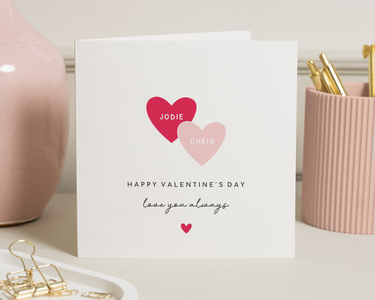 Valentines Day Card, Personalised Valentines Card, Valentines Card for Him, Valentines Card for Her, Love Card, Romantic Card