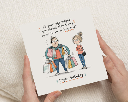 Funny Birthday Card, Birthday Card for Him, Funny Birthday Card for Dad, Birthday Card for Husband, Friend Birthday Card, Age Joke Card