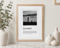 Personalised Grandad Photo Print, Custom Print From Your Photo, Gift for Grandad, Fathers Day Gift, Family Wall Art, Oak Framed Print