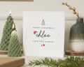 Christmas Card for Her, Personalised Christmas Card, Christmas Card for Daughter, Christmas Card for Friend, Cute Christmas Card