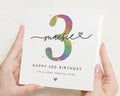 3rd Birthday Card for Girl, Personalised Birthday Card, Birthday Card for Daughter, Special Girl Birthday Card