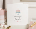 Birthday Card for Her, Personalised Birthday Card, Cake Birthday Card, Birthday Card for Daughter, Cute Birthday Card