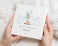 New Baby Card, Personalised New Baby Card, Baby Boy Card, Welcome to the World Card, Giraffe Baby Card, New Parents Card, Baby Congrats Card
