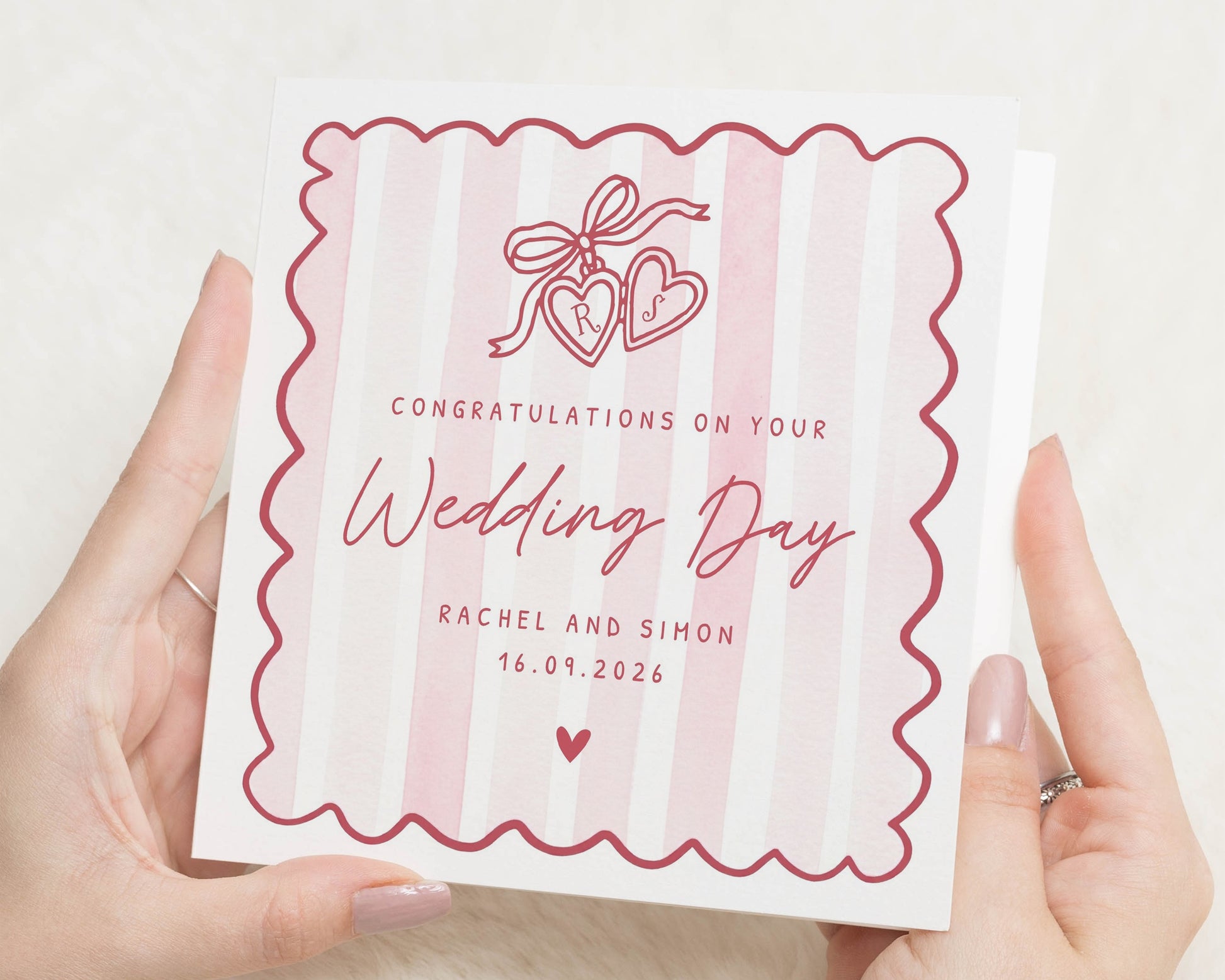 Wedding Day Card, Personalised Wedding Card, Congratulations on Your Wedding Card, Wedding Card for Couple, Custom Wedding Card