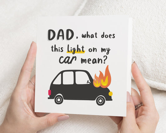 Funny Birthday Card for Dad, Dad Birthday Card, Birthday Card for Him, Car Birthday Card, Humour Birthday Card for Dad
