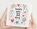 Anniversary Card, Valentines Day Card, Romantic Card for Husband, Wife, Boyfriend, Girlfriend, Cute Love Card for Partner