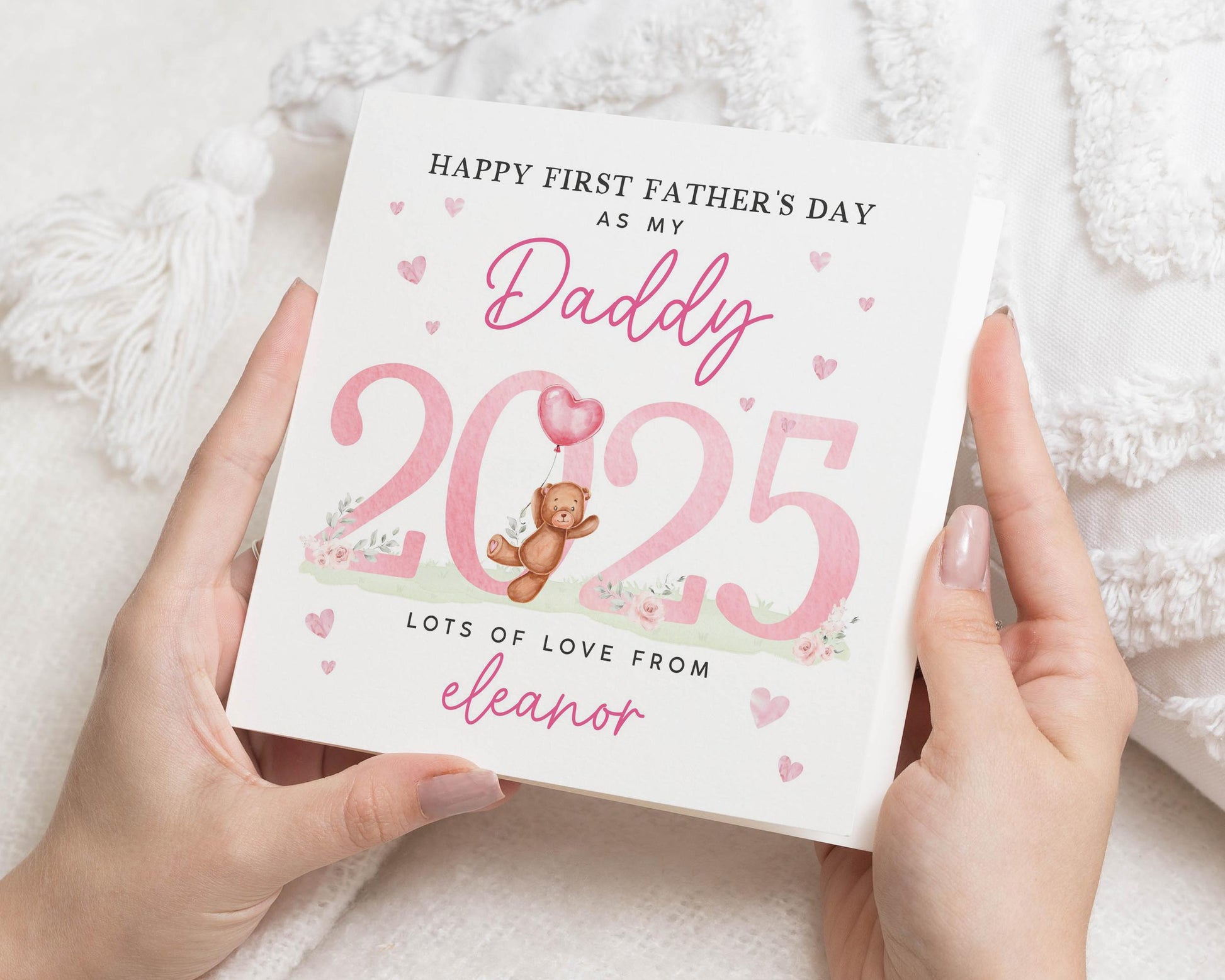 First Fathers Day Card, Fathers Day Card From Baby, Personalised Fathers Day Card, Daddy Card, Cute Bear Card, 2025 Fathers Day Card