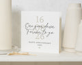 Anniversary Card, Personalised Anniversary Card, One Year Anniversary Card, Anniversary Card for Him, Anniversary Card for Her