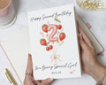 Second Birthday Card for Girl, 2nd Birthday Card, Personalised Birthday Card for Daughter, Cute Strawberry Birthday Card, Age 2 Card
