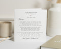 Wedding Day Card for Mum, To My Mum on My Wedding Day, Personalised Poem Card, Mother of the Bride Card, Wedding Card for Mum