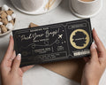 Personalised Holiday Reveal Ticket, Pack Your Bags Gift Voucher, Scratch To Reveal, Gold Foil Boarding Pass, Travel Gift For Her