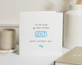 Father's Day Card from Stepchild, Stepdad Father's Day Card, Glad My Mum Picked You, Father's Day Card for Him, Simple Funny Card