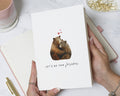 Anniversary Card for Husband, Anniversary Card for Wife, Valentines Day Card, Bear Card for Boyfriend, Romantic Card for Girlfriend