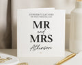 Wedding Card, Personalised Wedding Card, Congratulations Card, Mr and Mrs Card, Wedding Day Card, Custom Wedding Card
