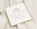 New Baby Card, Personalised Baby Card, Welcome to the World Card, Baby Girl Card, Rainbow Baby Card, Custom Newborn Card