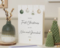 First Christmas Card for Grandparents, 1st Christmas Card, Personalised Christmas Card, Nan and Grandad Christmas Card From Baby