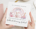 First Day at School Card for Daughter, Good Luck Card for Girl, Personalised Back to School Card, 1st Day Primary School Card