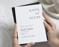 Black and White Wedding Invitations, Minimalist Wedding Invite, Elegant Typography Invitation Suite, Personalised Wedding Stationery