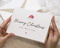 Personalised Christmas Card, Merry Christmas Card, Custom Name Card, Pack of Christmas Cards, Family Christmas Card, A6 or 5x7