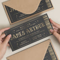 Christmas Scratch Gift Voucher, James Arthur Gig Ticket Foil Gift Voucher, Scratch Reveal Gift, Scratch To Reveal, Gig Ticket