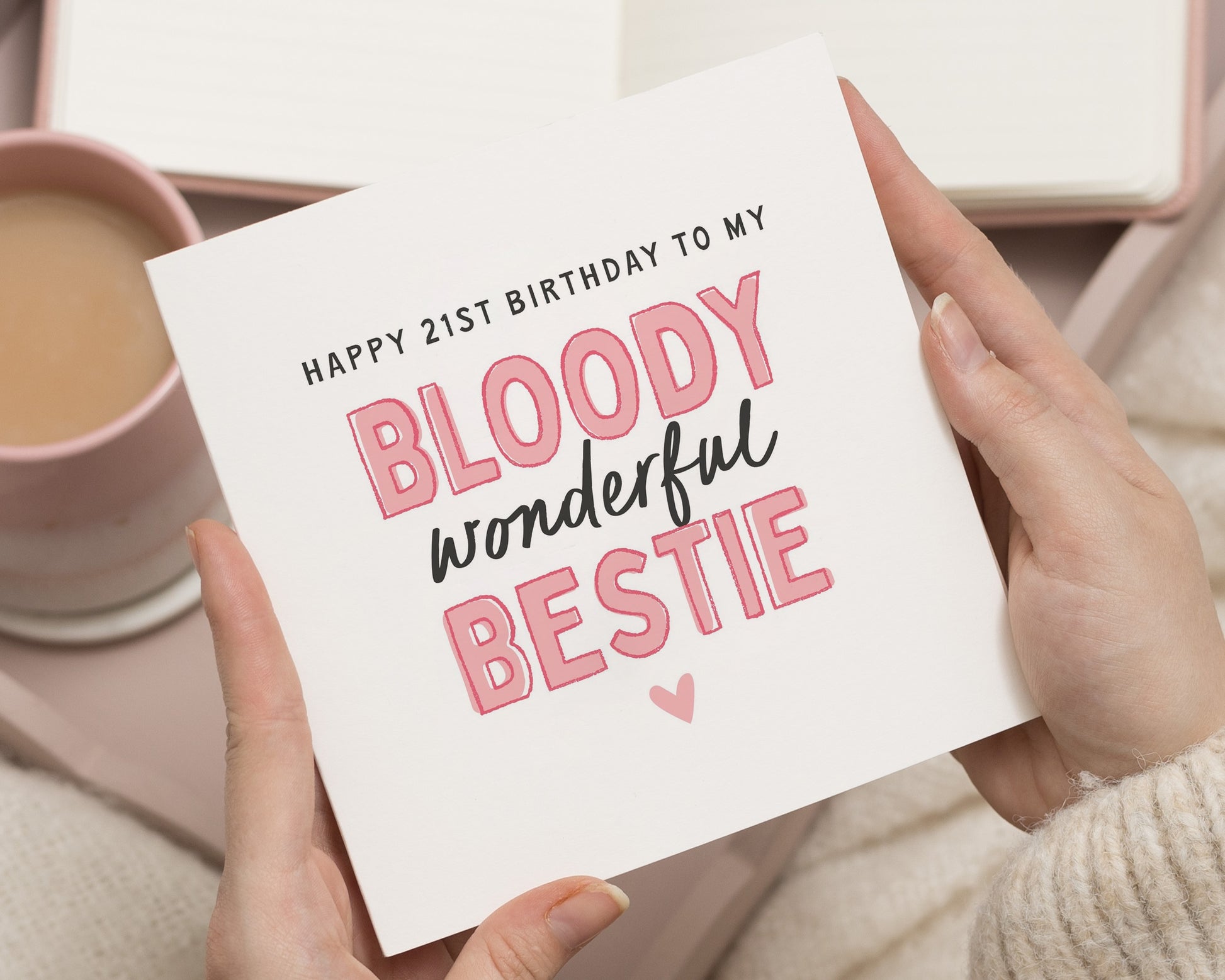 21st Birthday Card for Best Friend, Bestie Birthday Card, Birthday Card for Her, Funny 21st Birthday Card, Personalised Best Friend Card